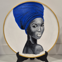 Wandbord “Blue Elegance”
