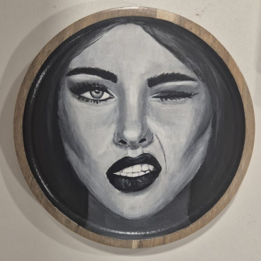 Klein kunstwerk (Ø 16 cm) – Wink